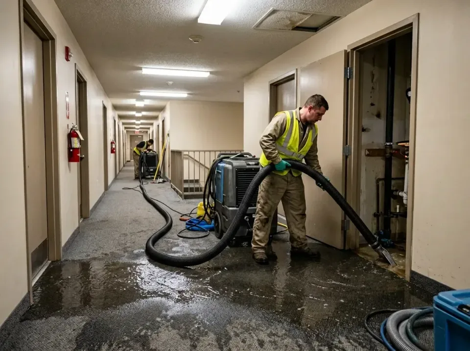 multi-unit-apartment-hallway-f-005 — frequently asked questions, Emergency Burst Pipe Water Extraction & Removal in Kitty Ha…